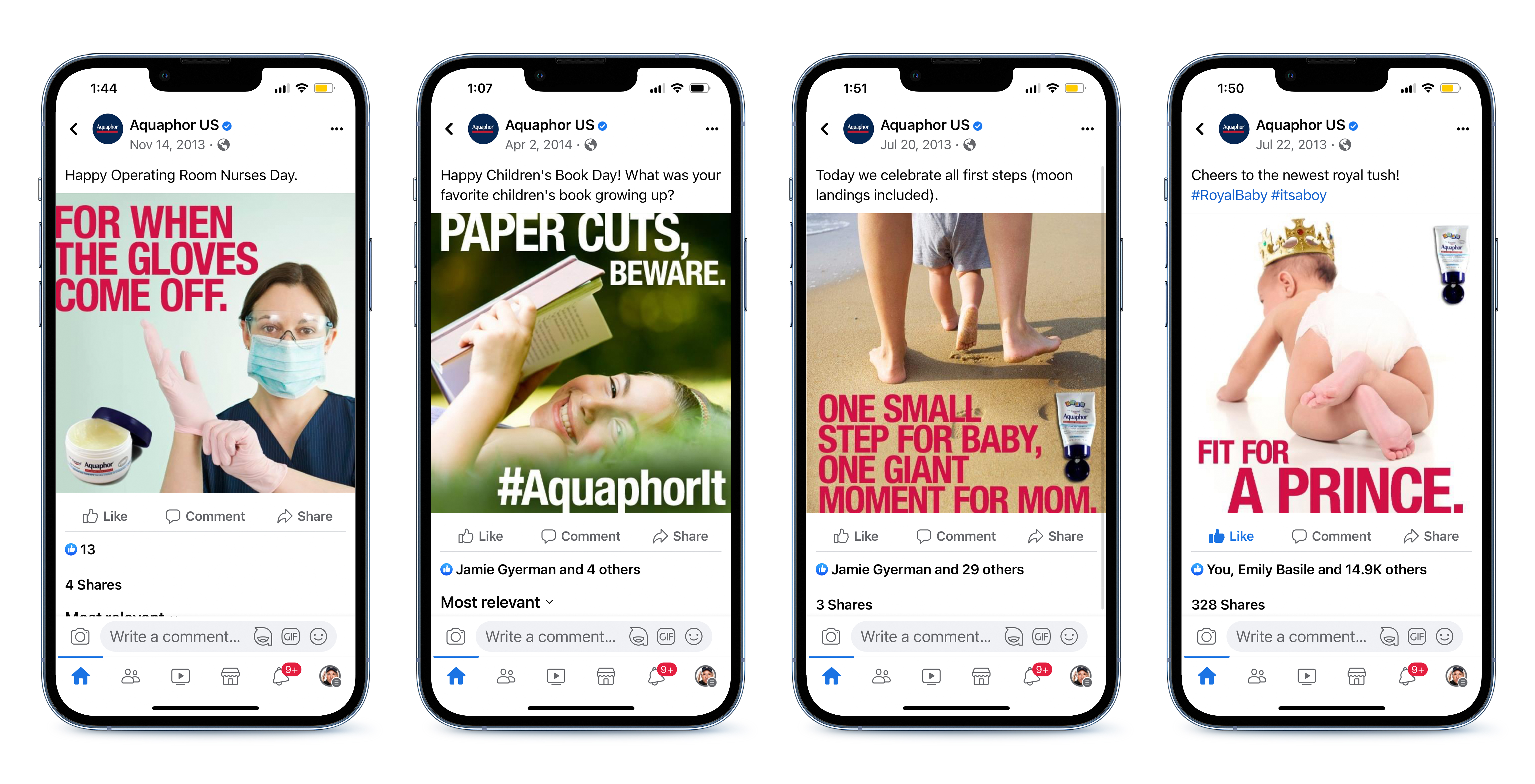 Aquaphor Social Campaign – “AQUAPHOR SOCIAL MEDIA HOLIDAYS & TRENDING TOPICS“ Content Series